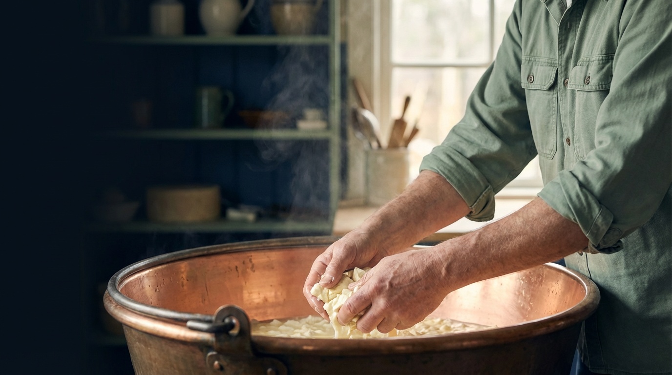 Lavorazione artigianale del formaggio